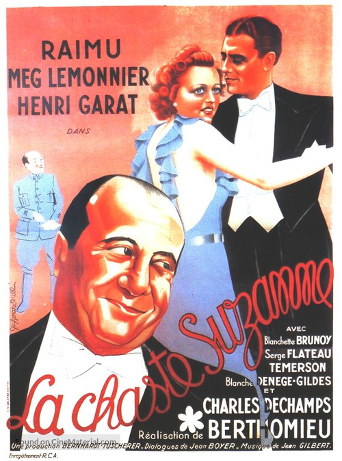 La chaste Suzanne (1937) French movie poster