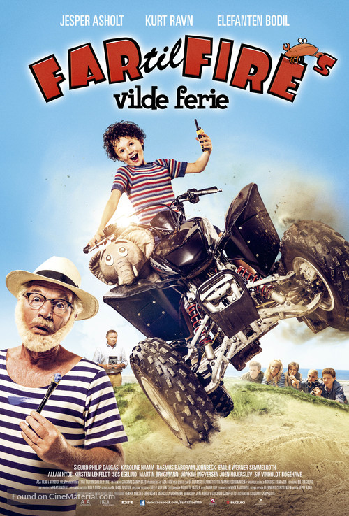 Far til fire&#039;s vilde ferie - Danish Movie Poster