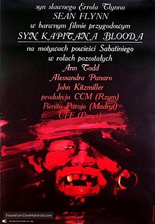 El hijo del capit&aacute;n Blood - Polish Movie Poster