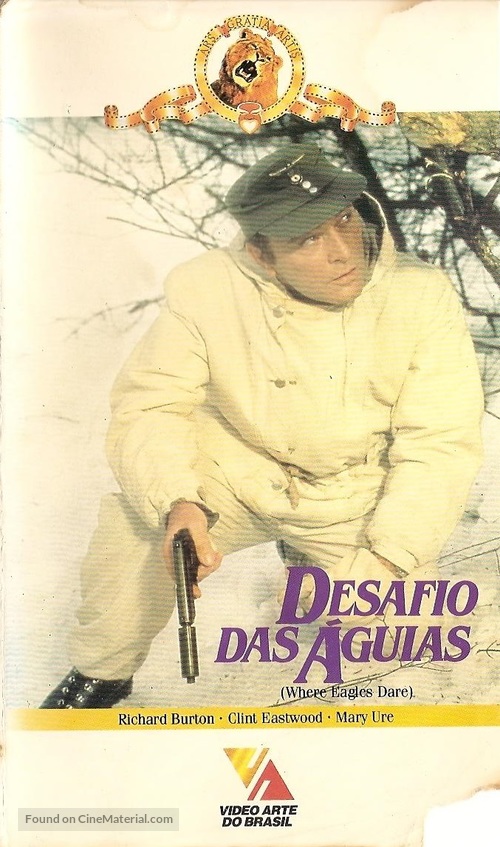 Where Eagles Dare - Brazilian VHS movie cover