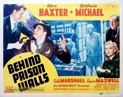 Behind Prison Walls - Movie Poster