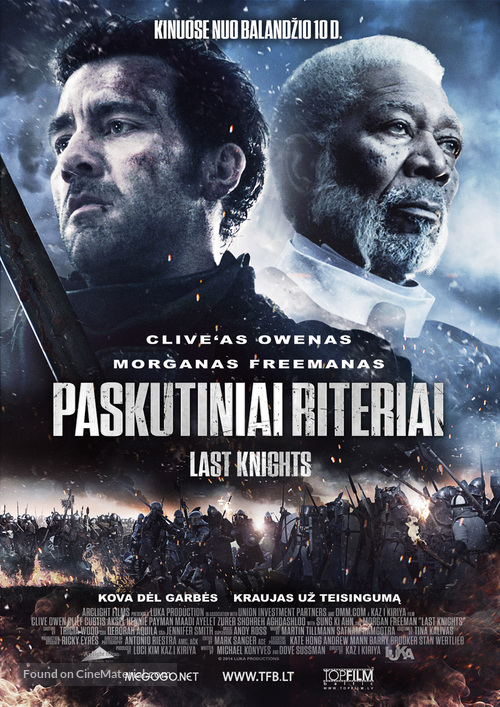 The Last Knights - Lithuanian Movie Poster