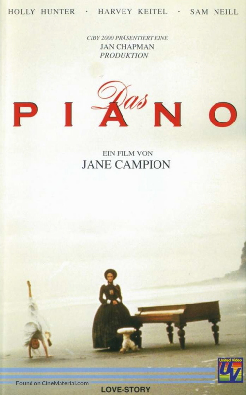 The Piano - German VHS movie cover