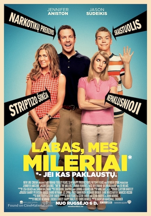 We&#039;re the Millers - Lithuanian Movie Poster
