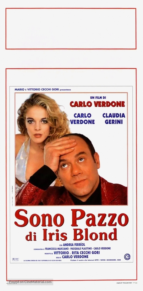 Sono pazzo di Iris Blond - Italian Movie Poster