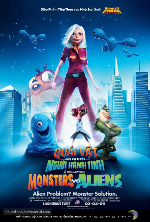 Monsters vs. Aliens - Vietnamese Movie Poster