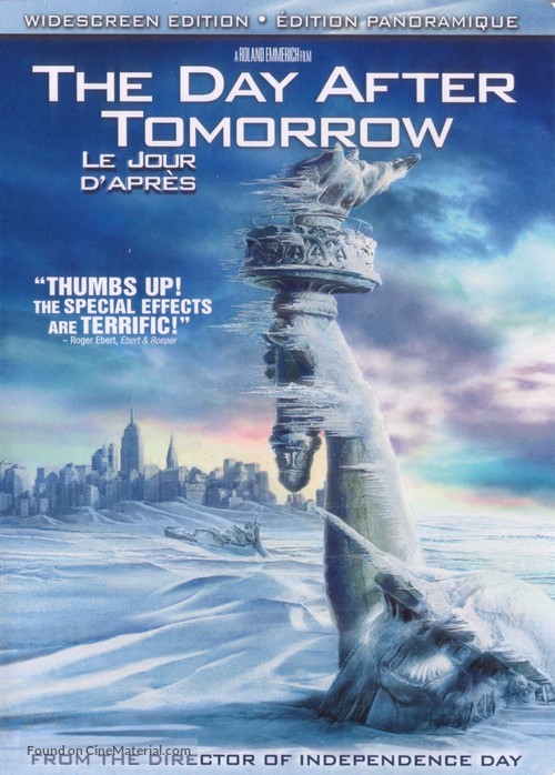 The Day After Tomorrow - Canadian DVD movie cover