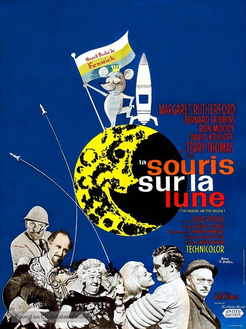 The Mouse on the Moon - French Movie Poster