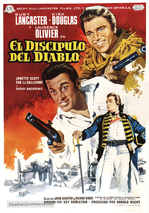 The Devil&#039;s Disciple - Spanish Movie Poster