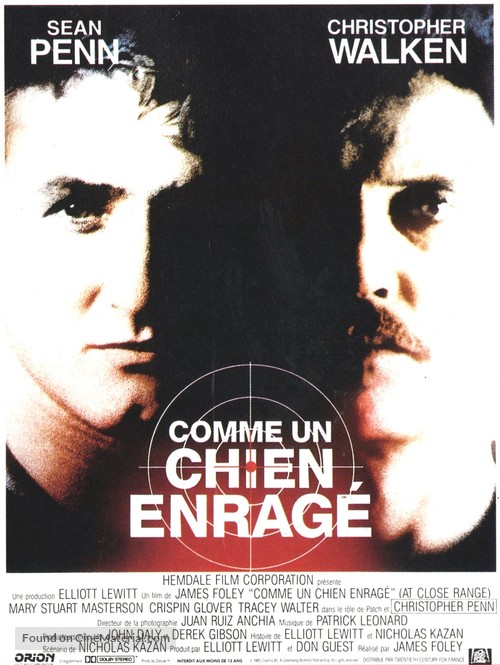 At Close Range - French Movie Poster