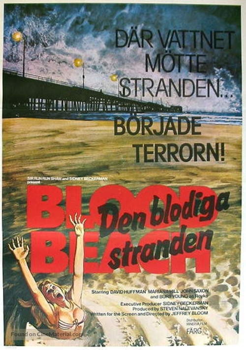 Blood Beach - Swedish Movie Poster
