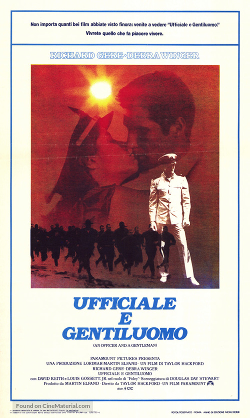 An Officer and a Gentleman - Italian Movie Poster