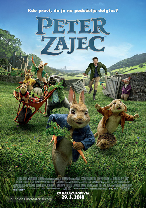 Peter Rabbit - Slovenian Movie Poster