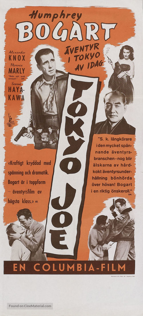 Tokyo Joe - Swedish Re-release movie poster