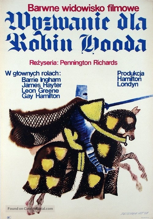 A Challenge for Robin Hood - Polish Movie Poster