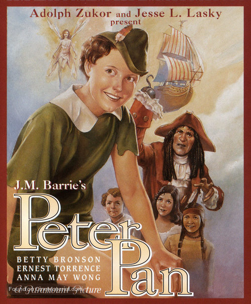 Peter Pan - Blu-Ray movie cover