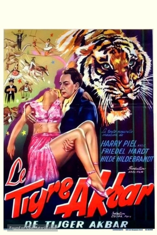 Der Tiger Akbar - Belgian Movie Poster