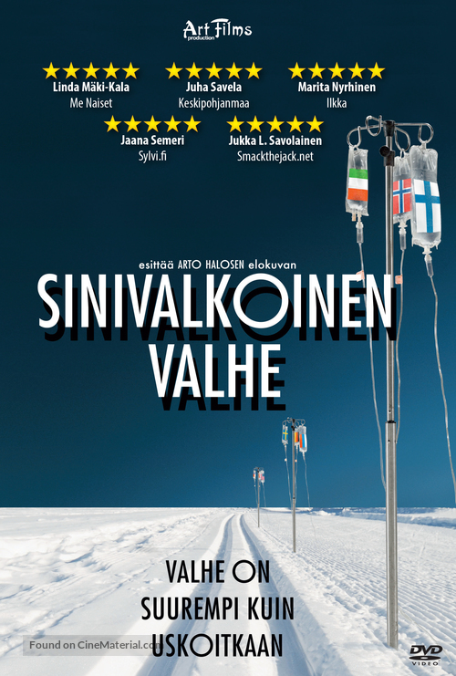 Sinivalkoinen valhe - Finnish DVD movie cover