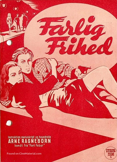 Farlig frihet - Danish poster