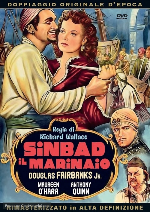 Sinbad the Sailor - Italian DVD movie cover