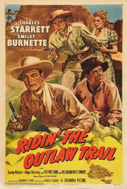 Ridin&#039; the Outlaw Trail - Movie Poster