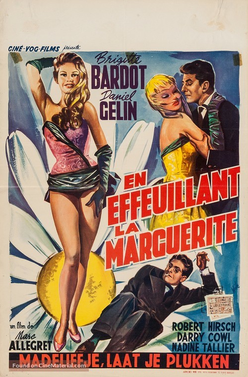 En effeuillant la marguerite - Belgian Movie Poster