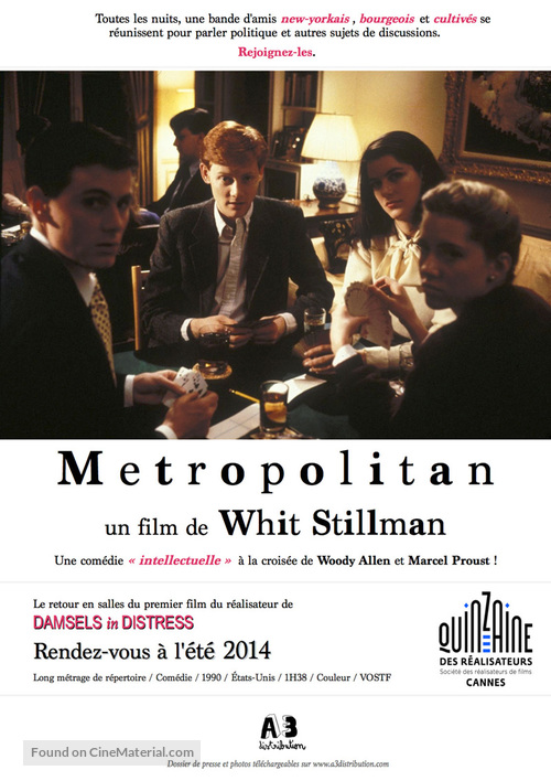 Metropolitan - French Re-release movie poster