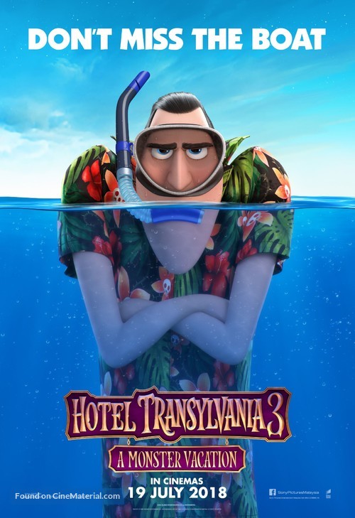 Hotel Transylvania 3: Summer Vacation - Malaysian Movie Poster
