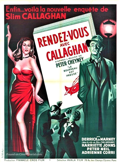 Meet Mr. Callaghan - French Movie Poster