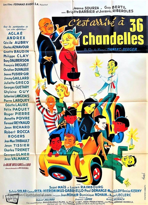 C&#039;est arriv&eacute; &agrave; 36 chandelles - French Movie Poster