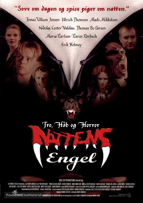 Nattens engel - Danish Movie Poster