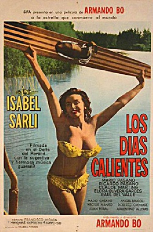 Los d&iacute;as calientes - Argentinian Movie Poster
