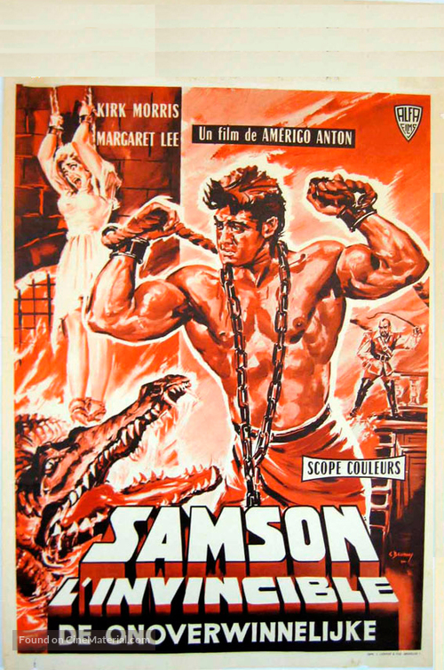 Sansone contro i pirati - Belgian Movie Poster