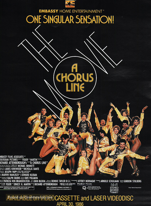 A Chorus Line - Movie Poster