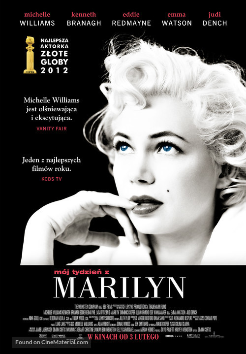My Week with Marilyn - Polish Movie Poster
