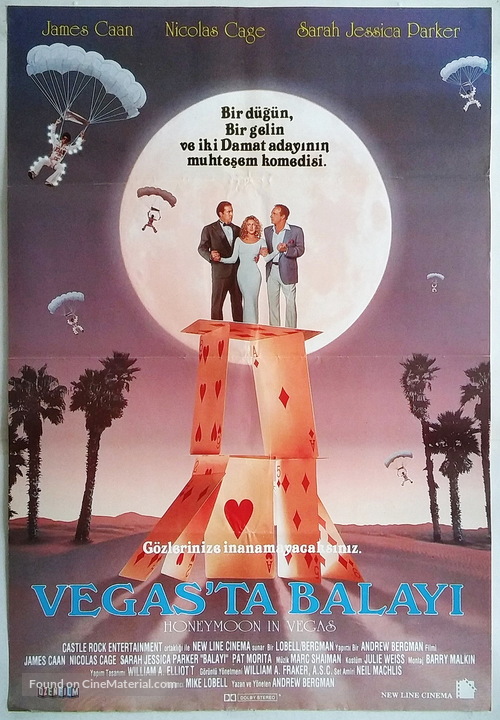 Honeymoon In Vegas - Turkish Movie Poster