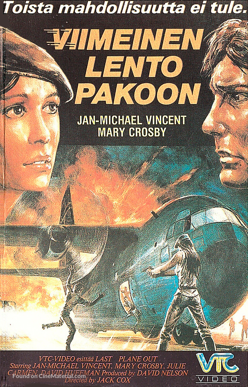 Last Plane Out - Finnish VHS movie cover