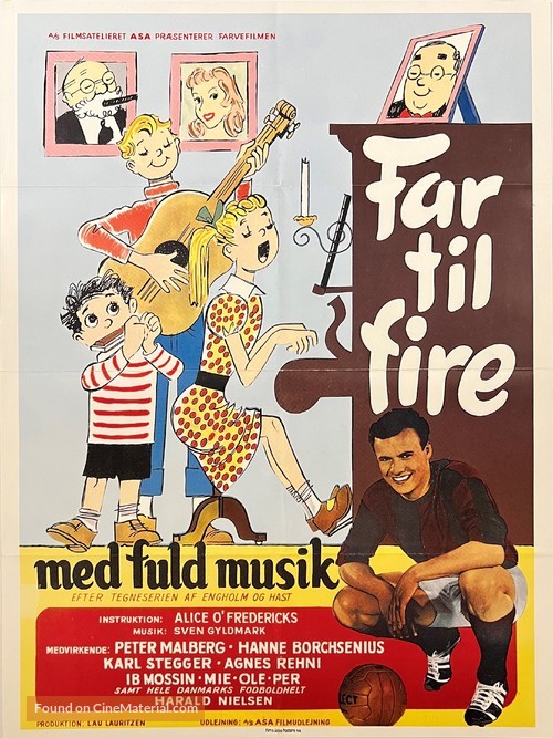 Far til fire med fuld musik - Danish Movie Poster