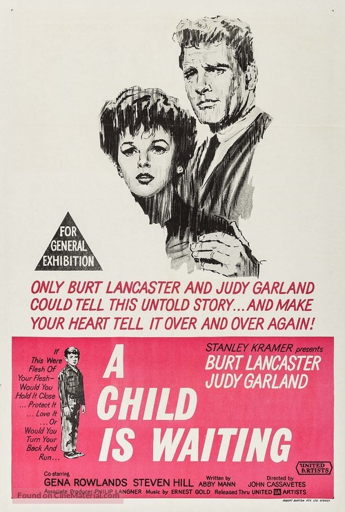 A Child Is Waiting - Australian Movie Poster