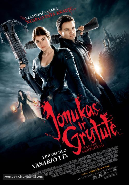 Hansel &amp; Gretel: Witch Hunters - Lithuanian Movie Poster