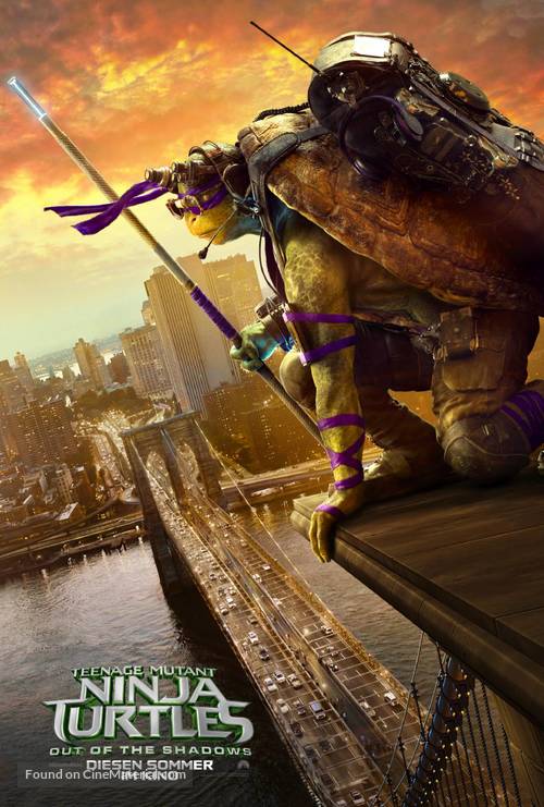 Teenage Mutant Ninja Turtles: Out of the Shadows - Swiss Movie Poster