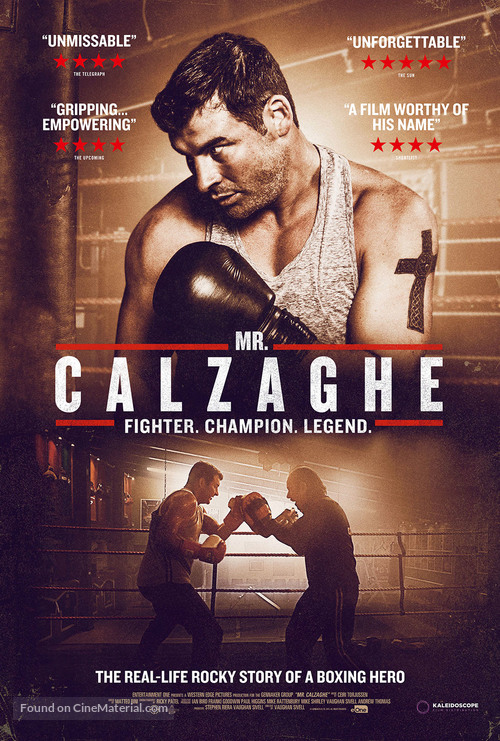 Mr Calzaghe - British Movie Poster