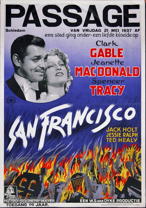 San Francisco - Dutch Movie Poster