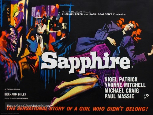 Sapphire - British Movie Poster