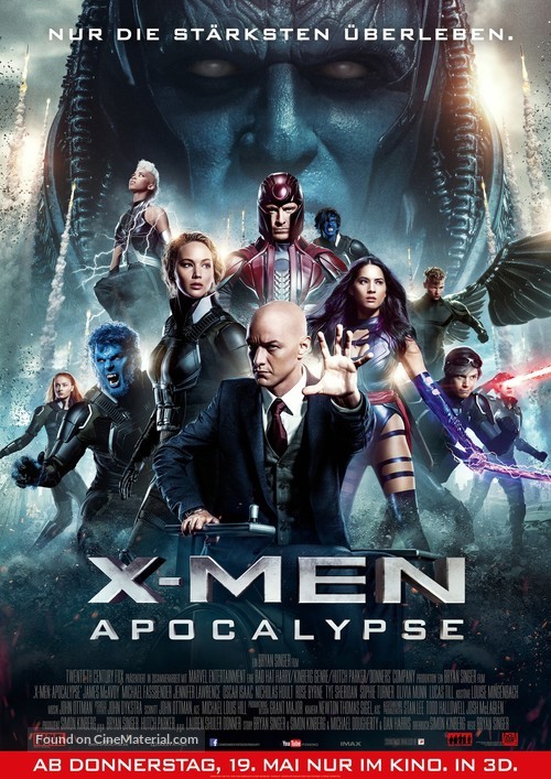 X-Men: Apocalypse - German Movie Poster