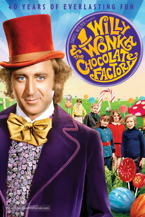 Willy Wonka &amp; the Chocolate Factory - DVD movie cover