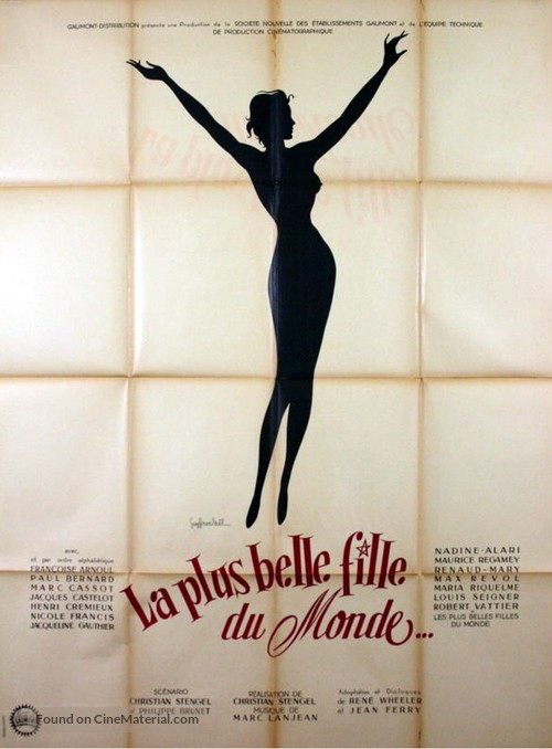 La plus belle fille du monde - French Movie Poster