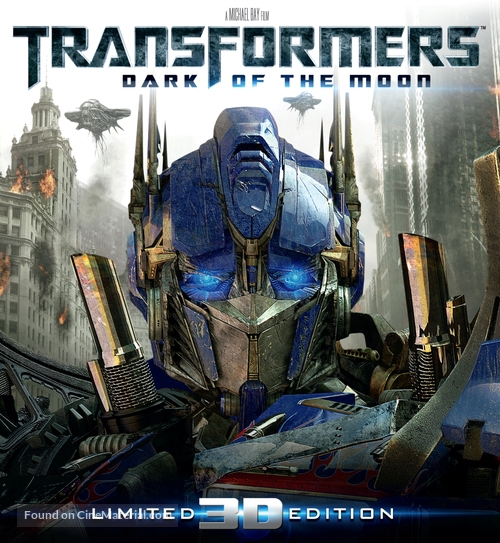 Transformers: Dark of the Moon - Blu-Ray movie cover