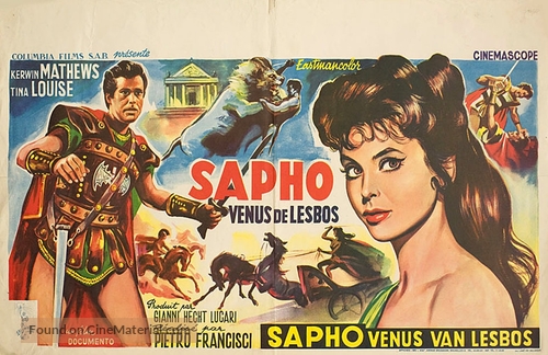 Saffo, venere di Lesbo - Belgian Movie Poster