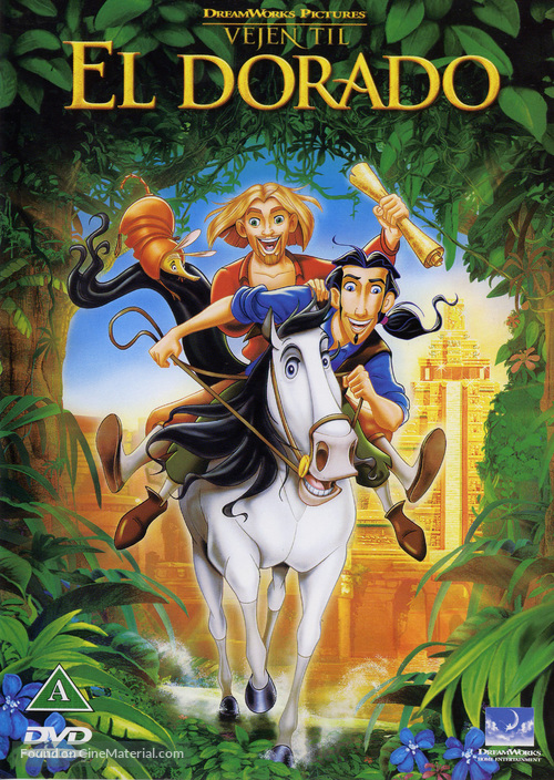 The Road to El Dorado - Danish DVD movie cover